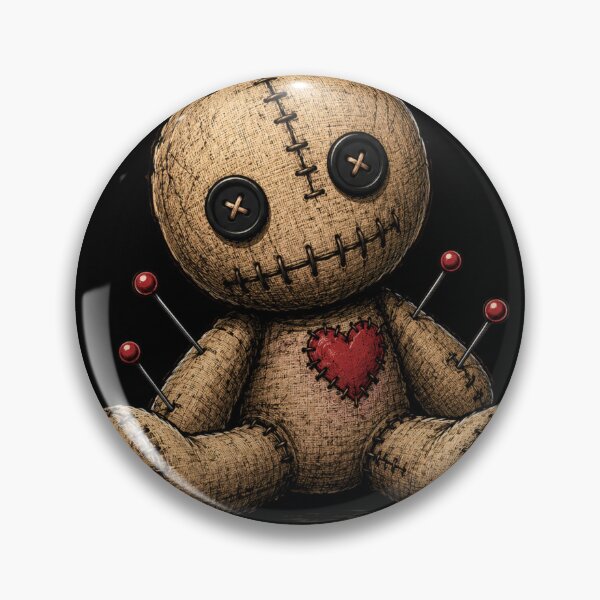 Item preview, Cursed Heart – Gothic Voodoo Doll Vintage Art designed and sold by ITSimagination.