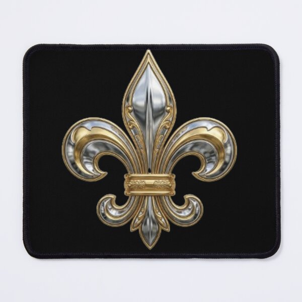 Item preview, Fleur De Lys 3D Metal Chrome Silver Gold Metallic Emblem Design designed and sold by ProjectNoah.