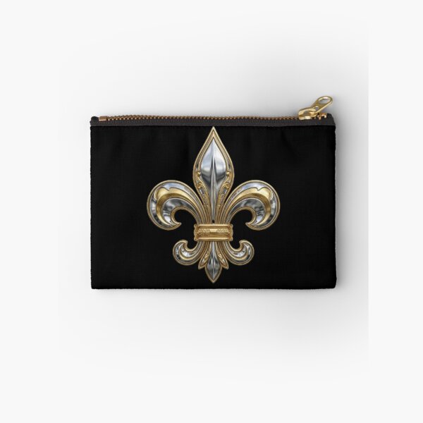 Item preview, Fleur De Lys 3D Metal Chrome Silver Gold Metallic Emblem Design designed and sold by ProjectNoah.