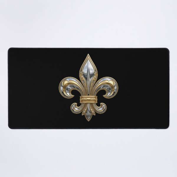Item preview, Fleur De Lys 3D Metal Chrome Silver Gold Metallic Emblem Design designed and sold by ProjectNoah.