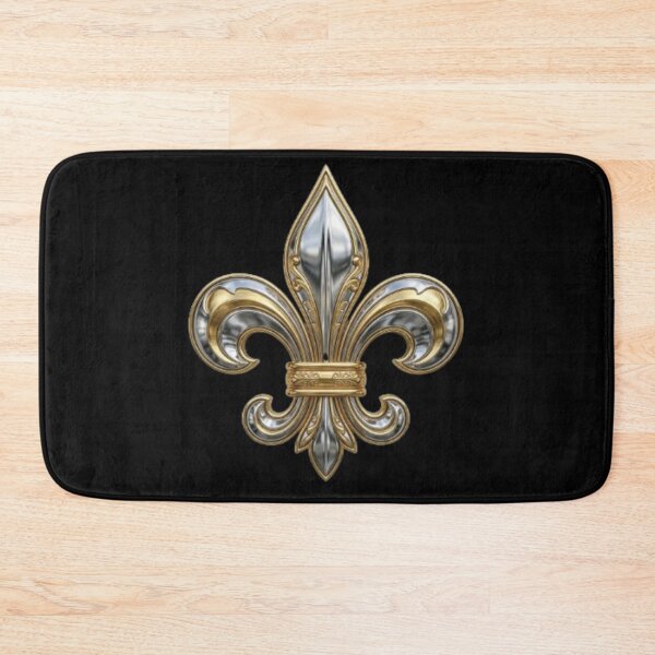 Item preview, Fleur De Lys 3D Metal Chrome Silver Gold Metallic Emblem Design designed and sold by ProjectNoah.