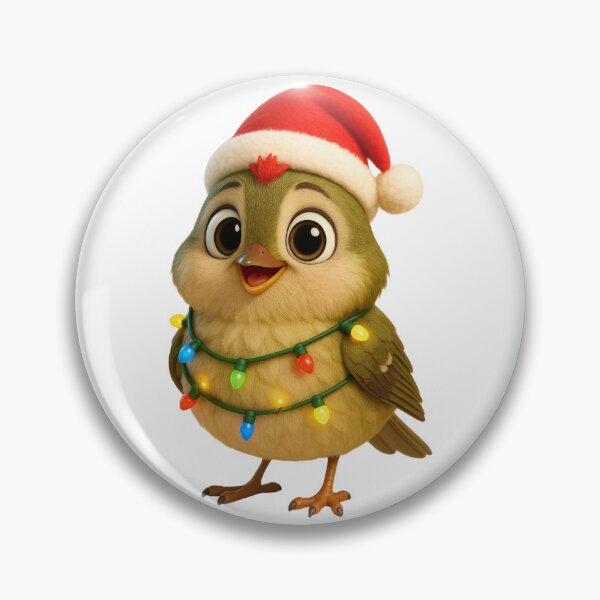 Item preview, Christmas Ruby-Crowned Kinglet designed and sold by Sillytoe.