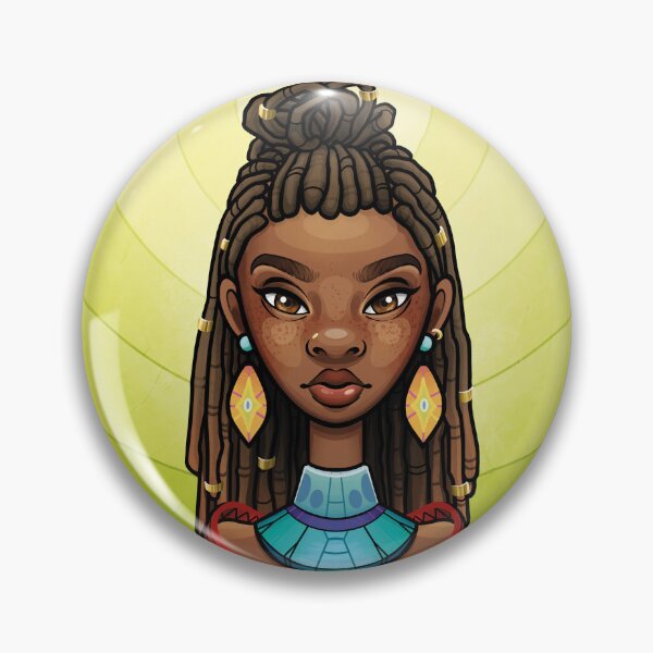 Item preview, Queen Portrait with Turquoise Jewelry designed and sold by Jade AMORY.