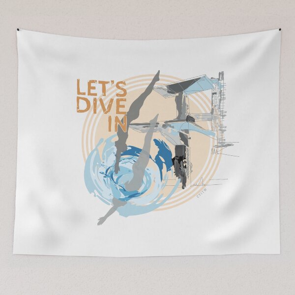 Item preview, Let's Dive In ORANGE designed and sold by Grafickilli.