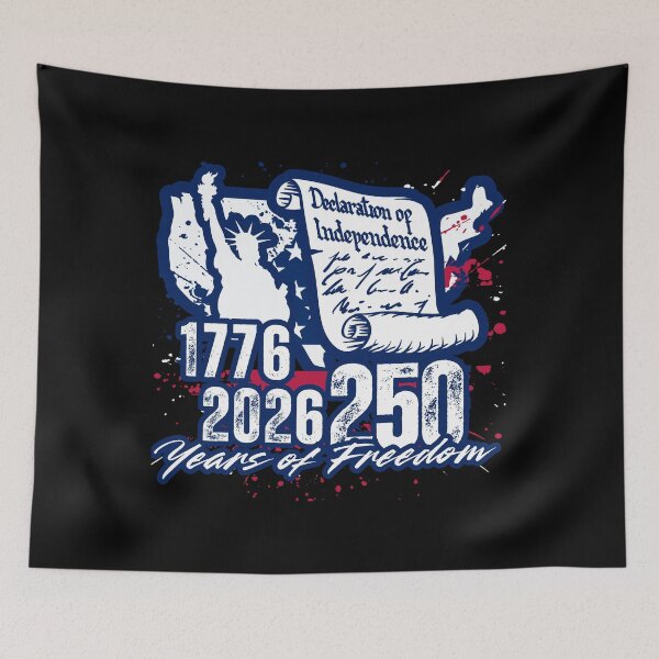 Item preview, Declaration of Independence 1776–2026 — 250 Years of Freedom Patriotic America 250 Design designed and sold by GFamilyC.
