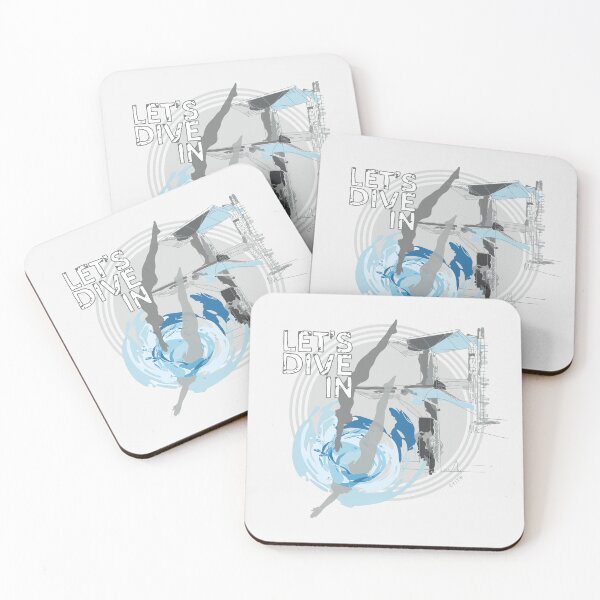 Item preview, Let's Dive In GREY designed and sold by Grafickilli.