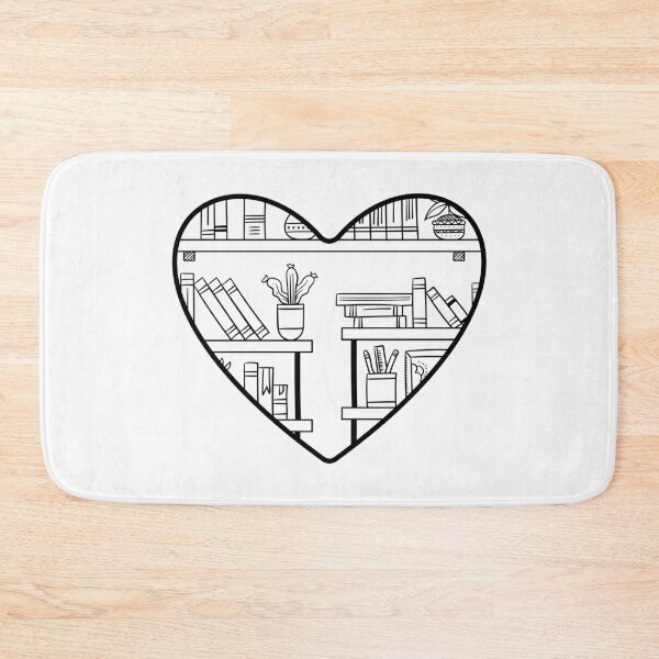 Item preview, Womens Bookshelf Heart Funny Reading Graphic Gift designed and sold by ScienceCorner.