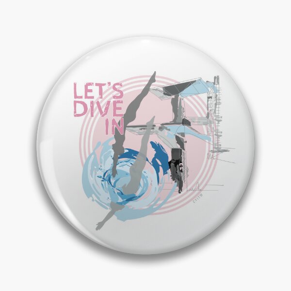 Item preview, Let's Dive In PINK designed and sold by Grafickilli.