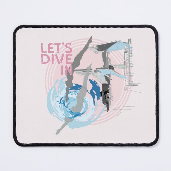 Item preview, Let's Dive In PINK designed and sold by Grafickilli.