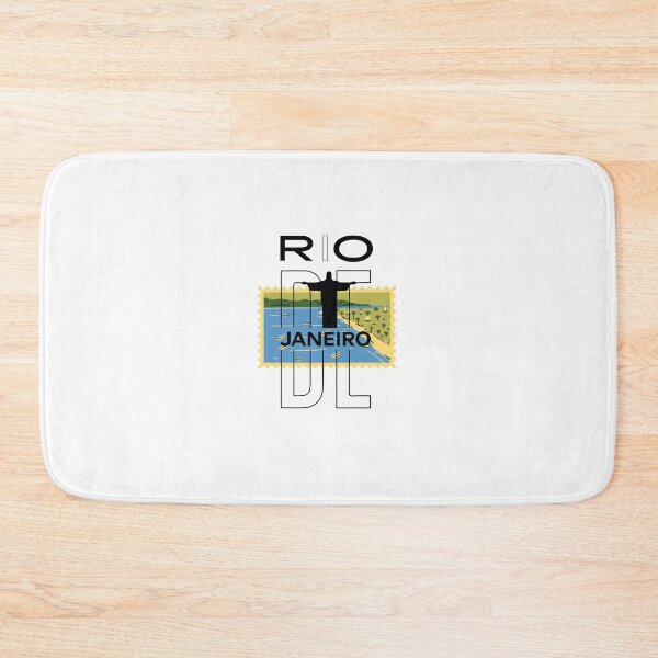 Item preview, Rio de Janeiro Travel Poster – Modern Minimalist Brazil Wall Art | Christ the Redeemer Vintage Stamp Design designed and sold by ElartedeNoel.