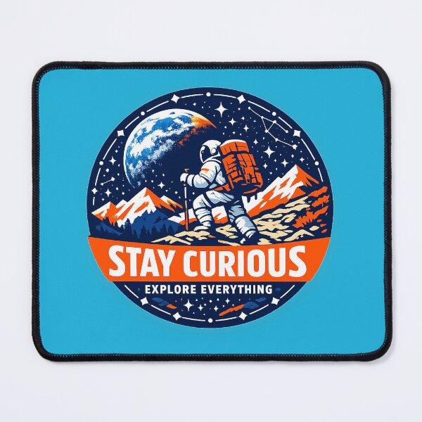 Item preview, Stay Curious Explore Everything Astronaut Hiker  designed and sold by Modefissi.