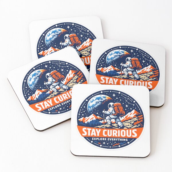 Item preview, Stay Curious Explore Everything Astronaut Hiker  designed and sold by Modefissi.