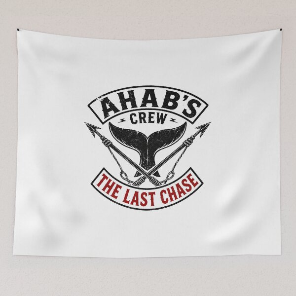 Item preview, Ahab's Crew The Last Chase Moby Dick Whaling Biker Patch designed and sold by Fenay Designs.