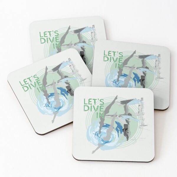 Item preview, Let's Dive In GREEN designed and sold by Grafickilli.