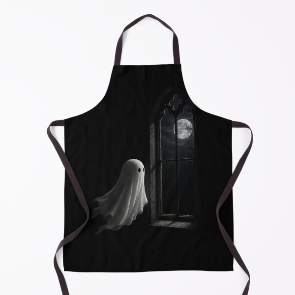 Item preview, Moonlit Ghost at the Gothic Window – Dark Cozy Aesthetic designed and sold by BlackBoneArt.