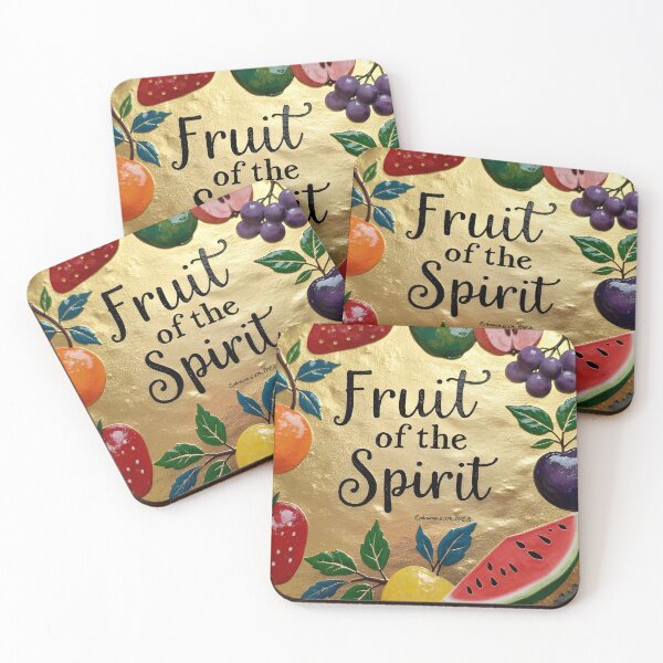 Item preview, Gold Fruit of the Spirit | Galatians 5:22-23 Christian Design | Elegant Bible Verse | Christian Gift | Church Merch designed and sold by PeacefulD-signs.