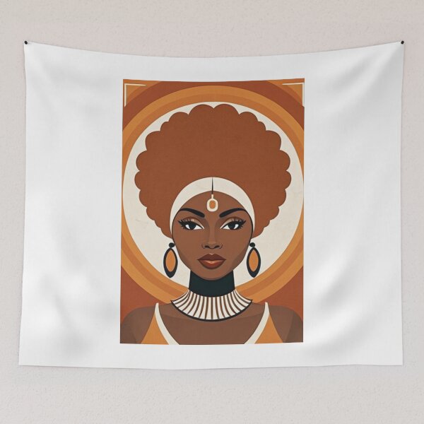 Item preview, Art - Representation of an Afro Woman, Contemporary Flat Design Style designed and sold by AnimeShin.