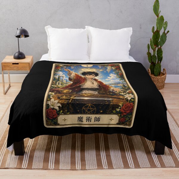 Item preview, Tarot card the magician in anime style designed and sold by ProjecTees.