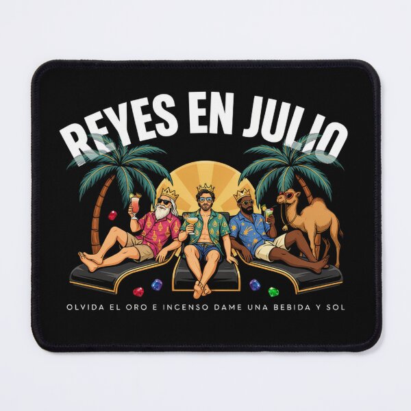 Item preview, Reyes En Julio – Three Kings Christmas in July Funny Spanish Holiday Beach Shirt Epiphany V2 designed and sold by DarylWelsh2024.