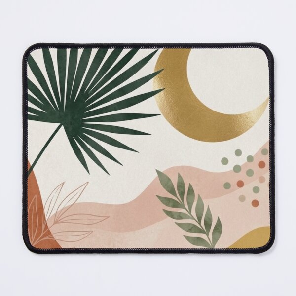 Item preview, Boho Tropical Moon Wall Art Print, Abstract Botanical Palm Leaf Illustration, Celestial Crescent Moon Decor, Modern Earth Tone Minimalist Aesthetic, Neutral Nature Poster, Bohemian Home Decor designed and sold by Zaitmiprints.
