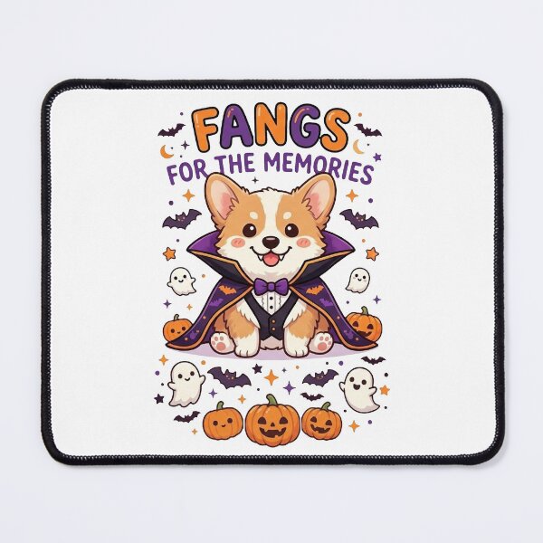 Item preview, Funny Corgi Vampire Halloween Shirt, Fangs for the Memories Corgi Tee, Cute Corgi Halloween Gift for Dog Lovers designed and sold by Wearable Canvas...