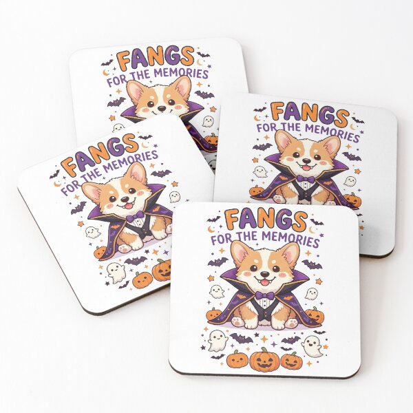 Item preview, Funny Corgi Vampire Halloween Shirt, Fangs for the Memories Corgi Tee, Cute Corgi Halloween Gift for Dog Lovers designed and sold by Wearable Canvas...