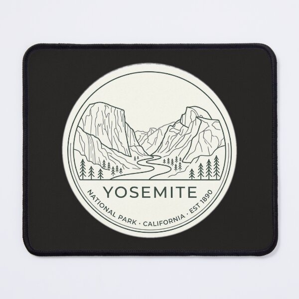 Item preview, Yosemite National Park Minimalist Line Art Badge  designed and sold by Modefissi.