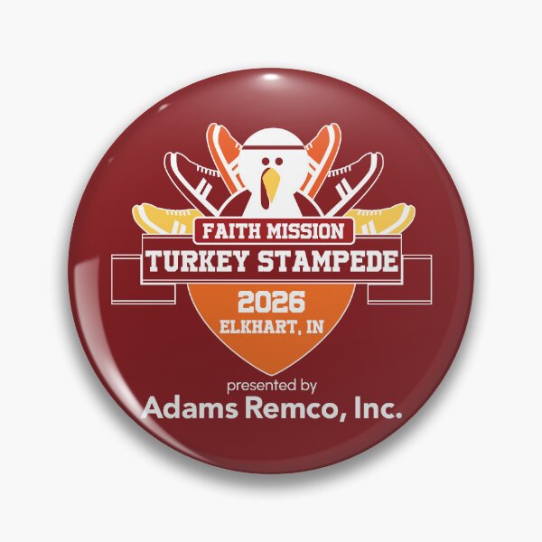 Item preview, 2026 Faith Mission Turkey Stampede Logo_transparent designed and sold by TurkeyStampede.