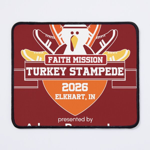 Item preview, 2026 Faith Mission Turkey Stampede Logo_transparent designed and sold by TurkeyStampede.