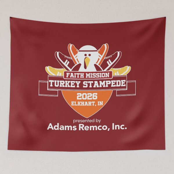 Item preview, 2026 Faith Mission Turkey Stampede Logo_transparent designed and sold by TurkeyStampede.