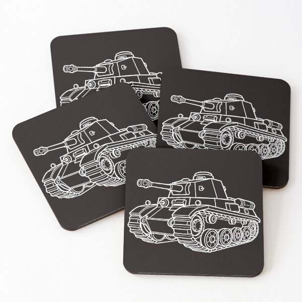 Item preview, WWII Light Tank Blueprint Illustration designed and sold by ArtPer-design.