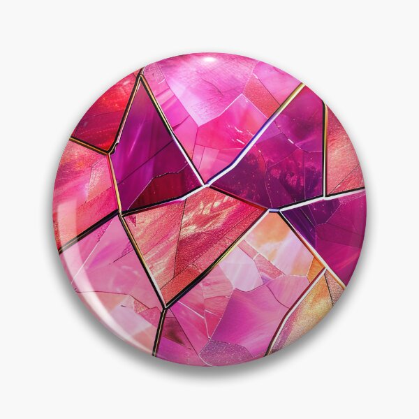 Item preview, Romantic Pink Magenta Stain Glass-Inspired Abstract Design designed and sold by DEC02.