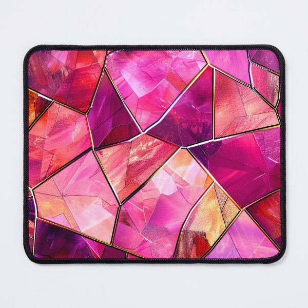 Item preview, Romantic Pink Magenta Stain Glass-Inspired Abstract Design designed and sold by DEC02.