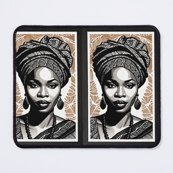Item preview, Art - Stylized Black Woman, Afro-Bohemian Aesthetic designed and sold by AnimeShin.