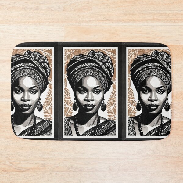 Item preview, Art - Stylized Black Woman, Afro-Bohemian Aesthetic designed and sold by AnimeShin.