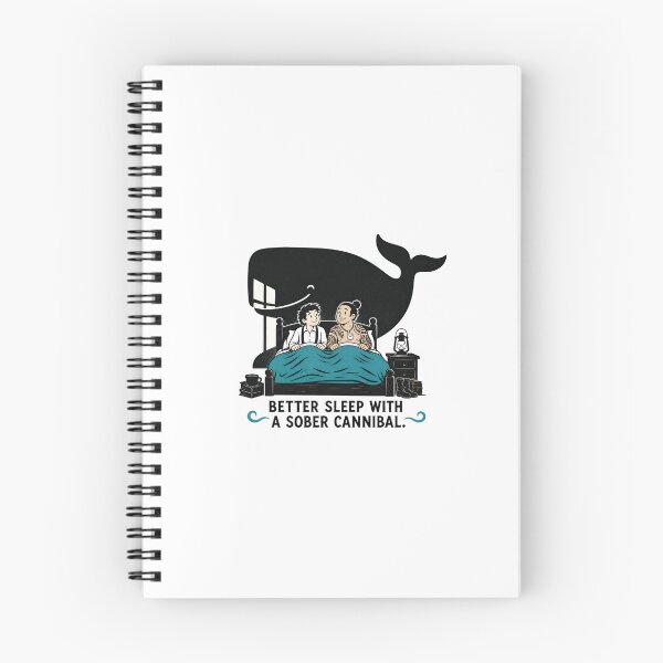 Item preview, Moby Dick Ishmael Queequeg Sober Cannibal Cute Cartoon Art designed and sold by Fenay Designs.