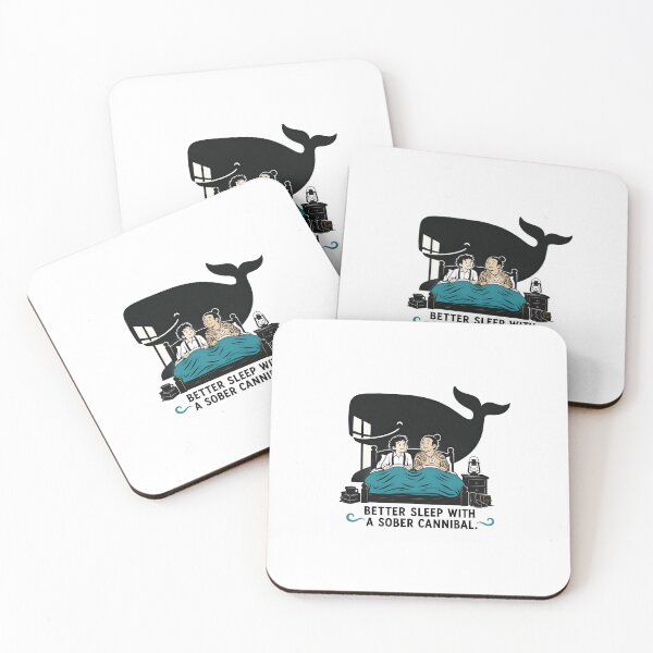 Item preview, Moby Dick Ishmael Queequeg Sober Cannibal Cute Cartoon Art designed and sold by Fenay Designs.