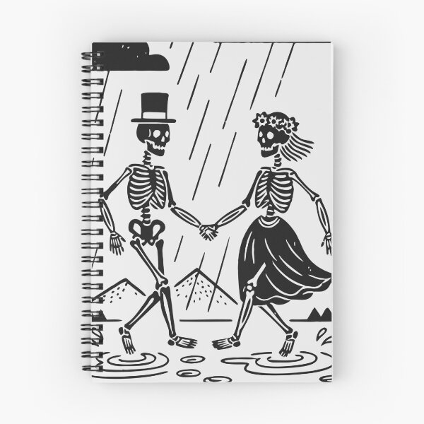 Item preview, "Forever Dancing In The Rain" Dancing Skeletons Gothic Romance designed and sold by Cipher & Soul.