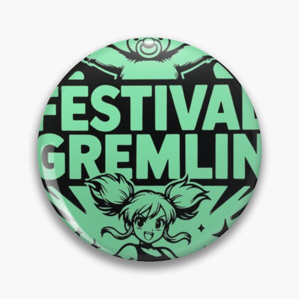 Item preview, Festival gremlin logo neon green rave trinket  designed and sold by FestDrip.