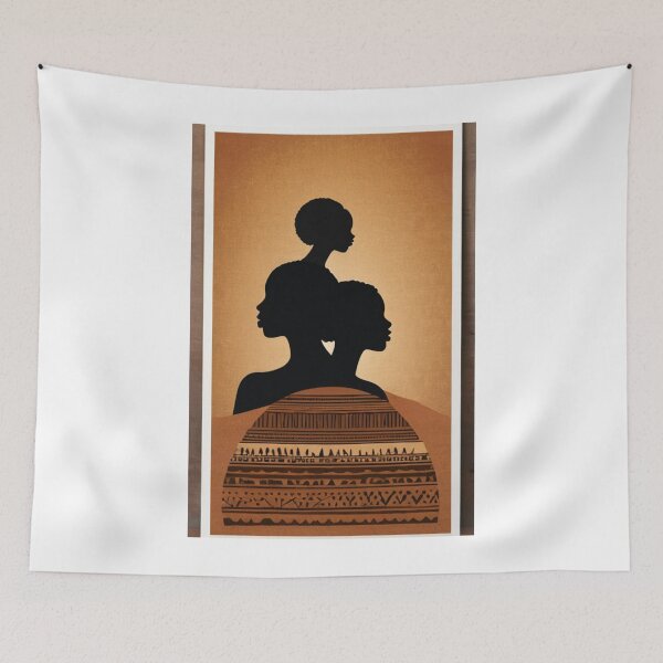 Item preview, Art - Three African-American Women, Afro-Bohemian Aesthetic designed and sold by AnimeShin.