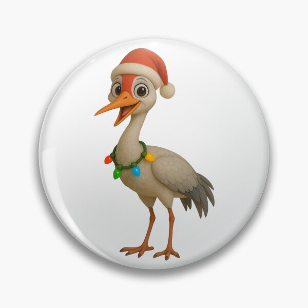 Item preview, Christmas Sandhill Crane designed and sold by Sillytoe.