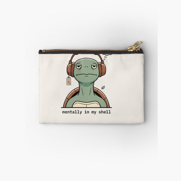 Item preview, Mentally In My Shell - Avoidant Turtle | Burnout Meme Design designed and sold by BeanToePets.