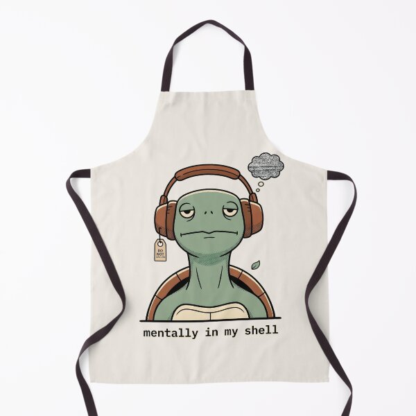 Item preview, Mentally In My Shell - Avoidant Turtle | Burnout Meme Design designed and sold by BeanToePets.