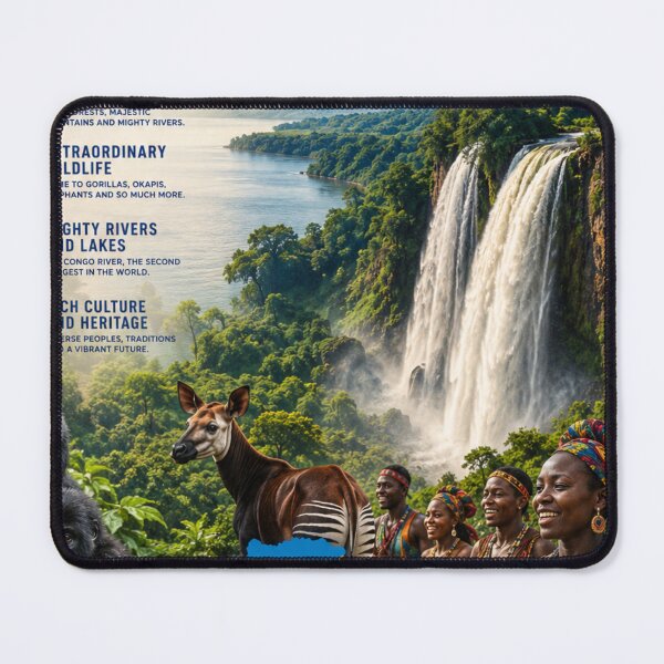Item preview, Democratic Republic of the Congo – Heart of Africa Travel Poster designed and sold by ElartedeNoel.