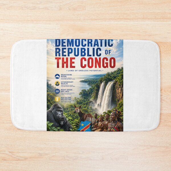 Item preview, Democratic Republic of the Congo – Heart of Africa Travel Poster designed and sold by ElartedeNoel.