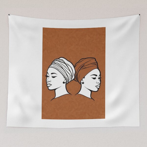 Item preview, Art - Two Women, Afro-Diasporic Aesthetic designed and sold by AnimeShin.