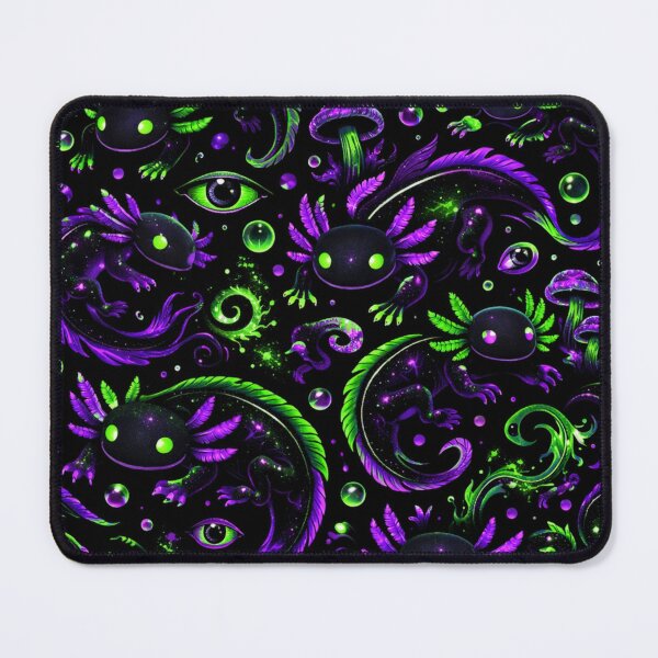 Item preview, Cosmic Neon Axolotl Pattern designed and sold by ITSimagination.