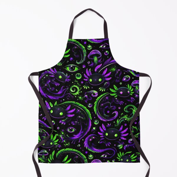 Item preview, Cosmic Neon Axolotl Pattern designed and sold by ITSimagination.