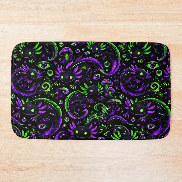 Item preview, Cosmic Neon Axolotl Pattern designed and sold by ITSimagination.