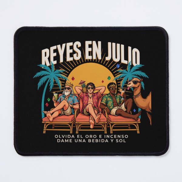 Item preview, Reyes En Julio – Three Kings Christmas in July Funny Spanish Holiday Beach Shirt Epiphany V4 designed and sold by DarylWelsh2024.